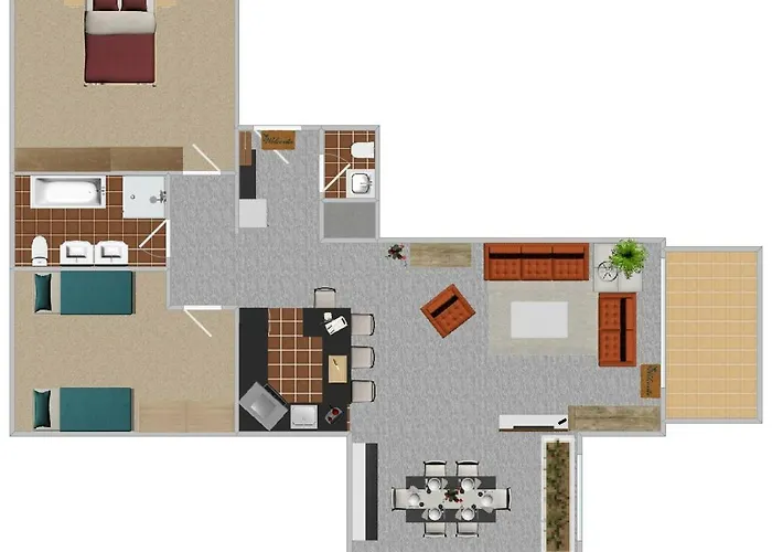 公寓 Laerchenwald 1905 洛伊克巴德